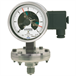 Diaphragm pressure gauge with switch contacts

